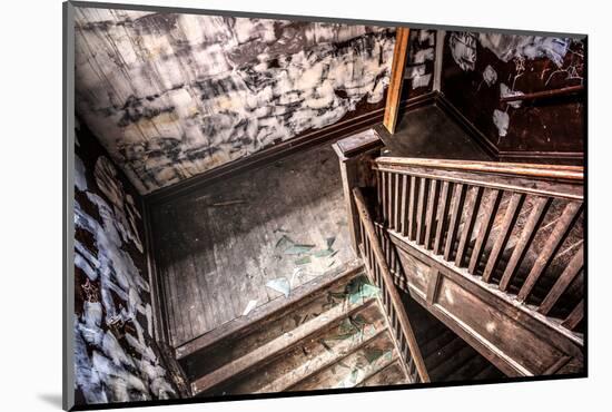 Old Staircase in an Abandoned Building-soupstock-Mounted Photographic Print