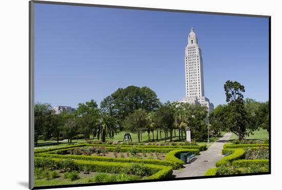 Old State Capitol Building, 34-Story 'New' Building, Baton Rouge, Louisiana, USA-Cindy Miller Hopkins-Mounted Photographic Print