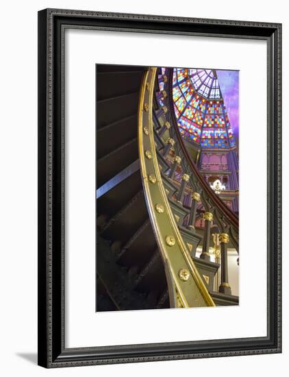 Old State Capitol Building, Spiral Staircase, Baton Rouge, Louisiana, USA-Cindy Miller Hopkins-Framed Photographic Print