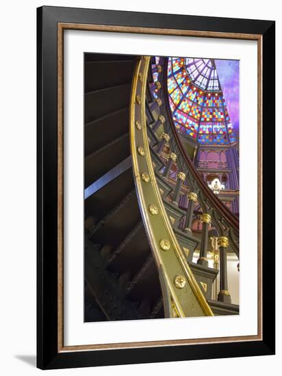 Old State Capitol Building, Spiral Staircase, Baton Rouge, Louisiana, USA-Cindy Miller Hopkins-Framed Photographic Print