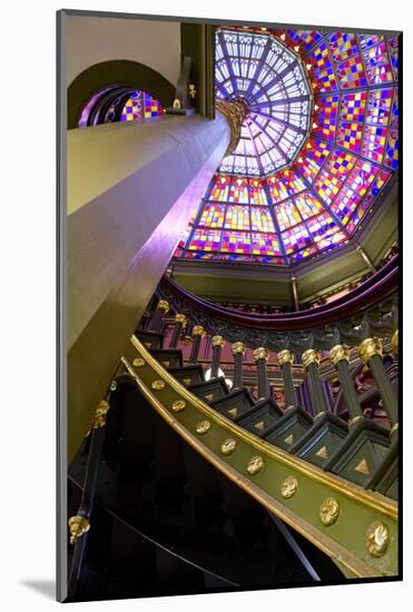 Old State Capitol Building, Spiral Staircase, Baton Rouge, Louisiana, USA-Cindy Miller Hopkins-Mounted Photographic Print