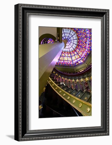 Old State Capitol Building, Spiral Staircase, Baton Rouge, Louisiana, USA-Cindy Miller Hopkins-Framed Photographic Print