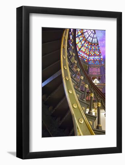 Old State Capitol Building, Spiral Staircase, Baton Rouge, Louisiana, USA-Cindy Miller Hopkins-Framed Photographic Print