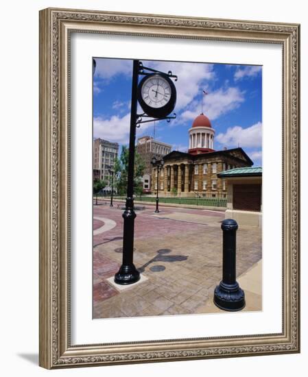 Old State Capitol Plaza, Springfield, Illinois, USA-null-Framed Photographic Print