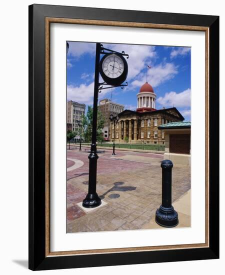 Old State Capitol Plaza, Springfield, Illinois, USA-null-Framed Photographic Print