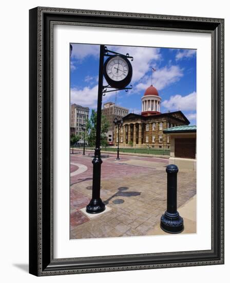 Old State Capitol Plaza, Springfield, Illinois, USA-null-Framed Photographic Print