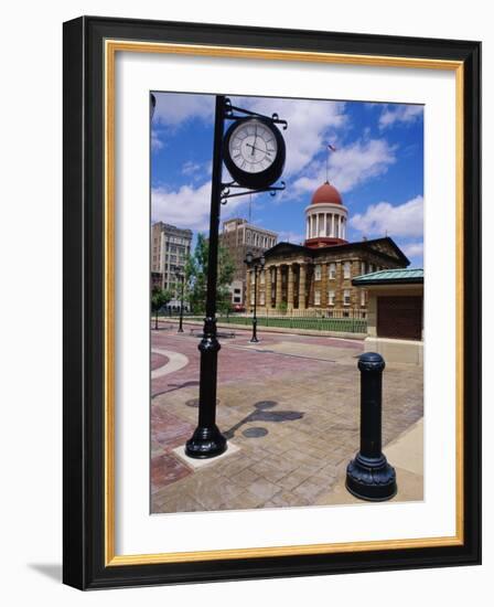 Old State Capitol Plaza, Springfield, Illinois, USA-null-Framed Photographic Print