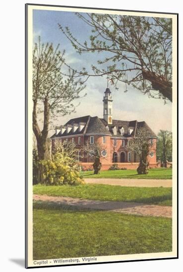 Old State Capitol, Williamsburg, Virginia-null-Mounted Art Print