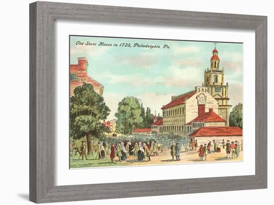 Old State House, Philadelphia, Pennsylvania, 1735-null-Framed Art Print