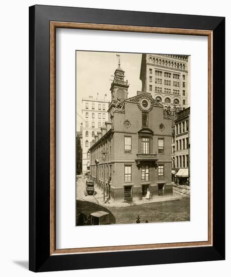 Old State House, the Colonial Capitol, Boston, 1890s-null-Framed Giclee Print