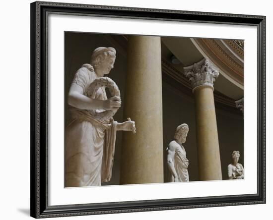 Old Statues in the Egyptian Museum, Berlin, Germany, Europe-Michael Runkel-Framed Photographic Print