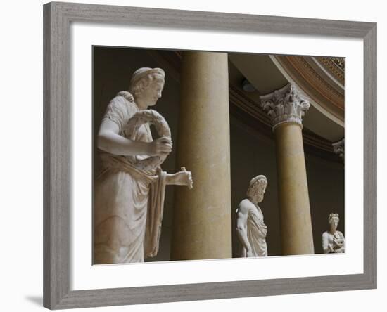 Old Statues in the Egyptian Museum, Berlin, Germany, Europe-Michael Runkel-Framed Photographic Print