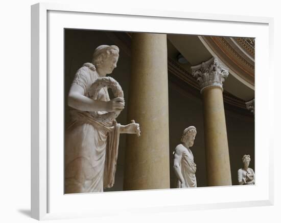 Old Statues in the Egyptian Museum, Berlin, Germany, Europe-Michael Runkel-Framed Photographic Print