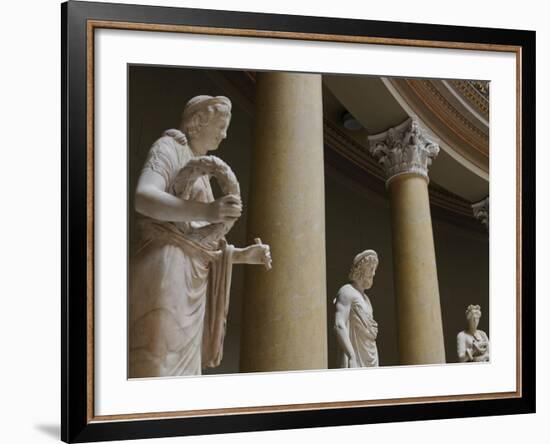 Old Statues in the Egyptian Museum, Berlin, Germany, Europe-Michael Runkel-Framed Photographic Print