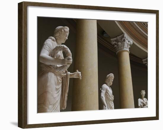 Old Statues in the Egyptian Museum, Berlin, Germany, Europe-Michael Runkel-Framed Photographic Print