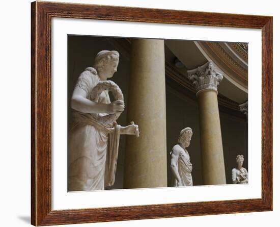 Old Statues in the Egyptian Museum, Berlin, Germany, Europe-Michael Runkel-Framed Photographic Print