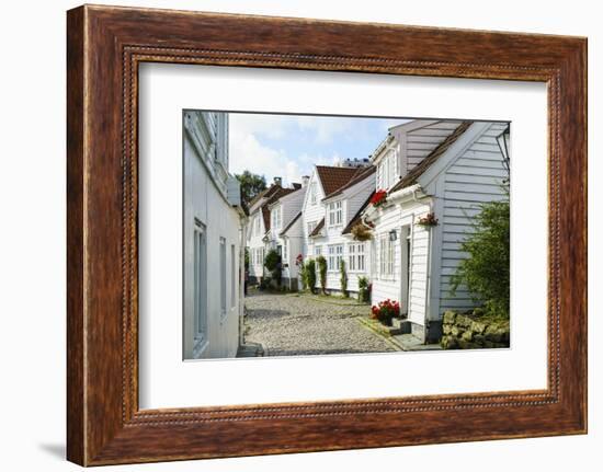 Old Stavanger (Gamle Stavanger) - About 250 Buildings Dating from Early 18th Century, Norway-Amanda Hall-Framed Photographic Print