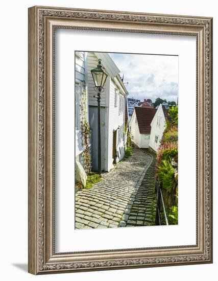 Old Stavanger (Gamle Stavanger) - About 250 Buildings Dating from Early 18th Century, Norway-Amanda Hall-Framed Photographic Print