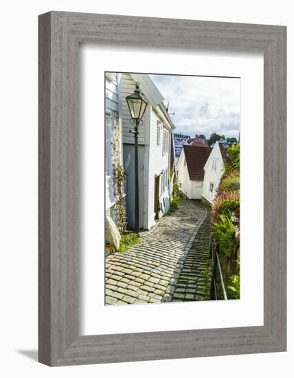 Old Stavanger (Gamle Stavanger) - About 250 Buildings Dating from Early 18th Century, Norway-Amanda Hall-Framed Photographic Print