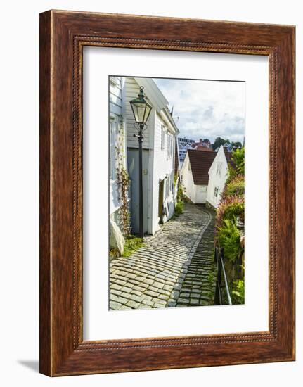 Old Stavanger (Gamle Stavanger) - About 250 Buildings Dating from Early 18th Century, Norway-Amanda Hall-Framed Photographic Print