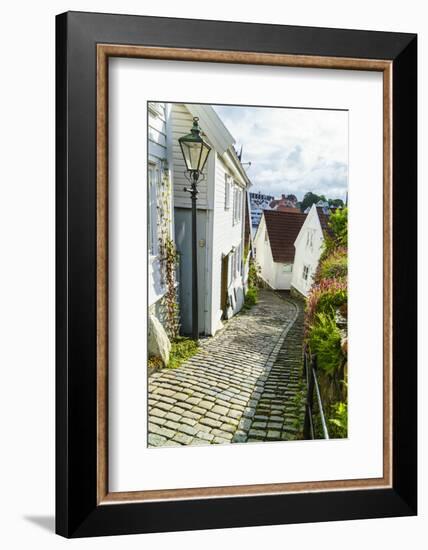 Old Stavanger (Gamle Stavanger) - About 250 Buildings Dating from Early 18th Century, Norway-Amanda Hall-Framed Photographic Print