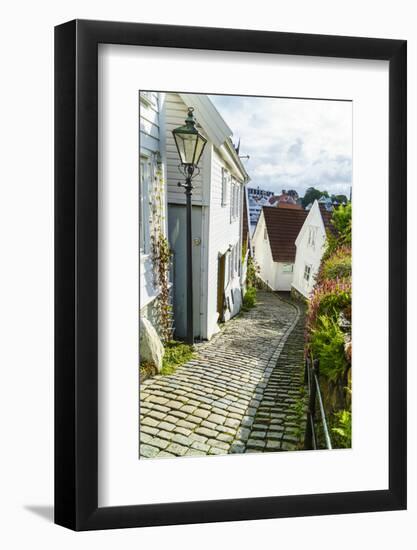 Old Stavanger (Gamle Stavanger) - About 250 Buildings Dating from Early 18th Century, Norway-Amanda Hall-Framed Photographic Print