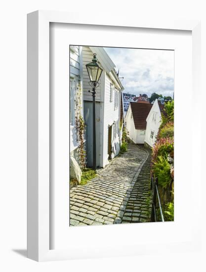 Old Stavanger (Gamle Stavanger) - About 250 Buildings Dating from Early 18th Century, Norway-Amanda Hall-Framed Photographic Print