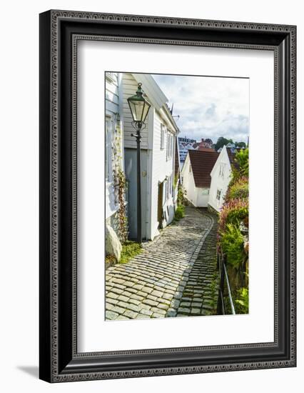 Old Stavanger (Gamle Stavanger) - About 250 Buildings Dating from Early 18th Century, Norway-Amanda Hall-Framed Photographic Print