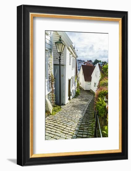 Old Stavanger (Gamle Stavanger) - About 250 Buildings Dating from Early 18th Century, Norway-Amanda Hall-Framed Photographic Print