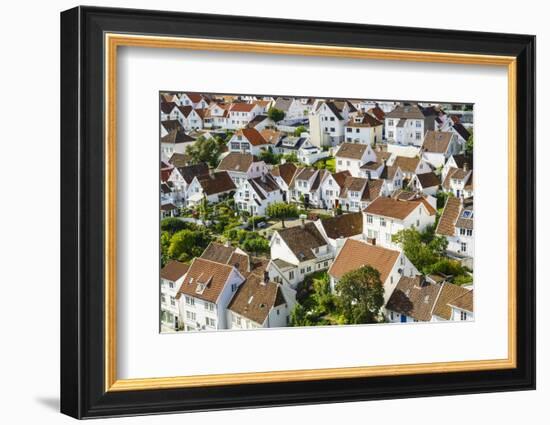 Old Stavanger (Gamle Stavanger) - About 250 Buildings Dating from Early 18th Century, Norway-Amanda Hall-Framed Photographic Print