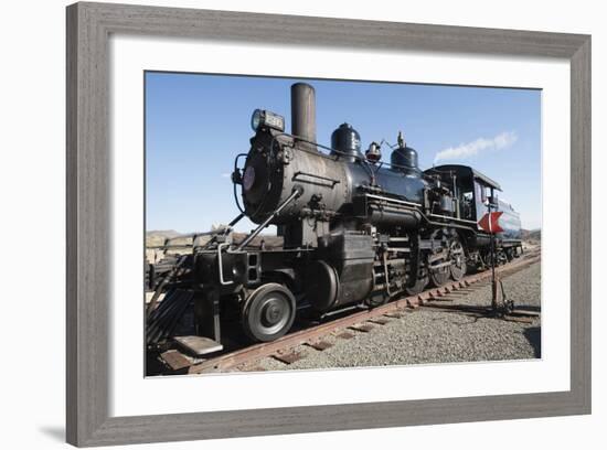 Old Steam Locomotive, Gold Hill Train Station, Virginia City, Nevada, USA-Michael DeFreitas-Framed Photographic Print