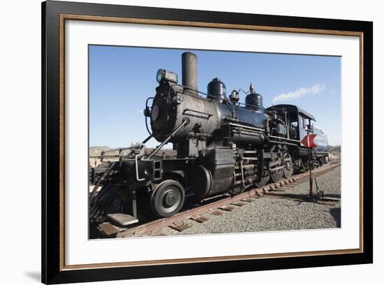 Old Steam Locomotive, Gold Hill Train Station, Virginia City, Nevada, USA-Michael DeFreitas-Framed Photographic Print