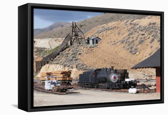 Old Steam Locomotive, Gold Hill Train Station, Virginia City, Nevada, USA-Michael DeFreitas-Framed Premier Image Canvas