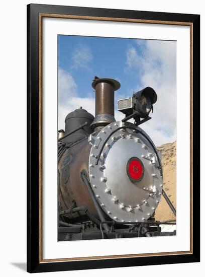 Old Steam Locomotive, Gold Hill Train Station, Virginia City, Nevada, USA-Michael DeFreitas-Framed Photographic Print