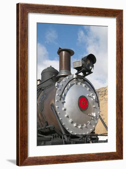 Old Steam Locomotive, Gold Hill Train Station, Virginia City, Nevada, USA-Michael DeFreitas-Framed Photographic Print