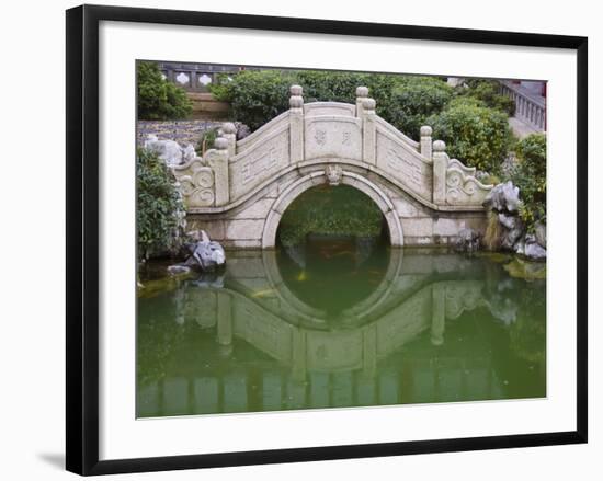 Old Stone Bridge in Shantang Street, Old Town of Suzhou, Jiangsu, China-Keren Su-Framed Photographic Print