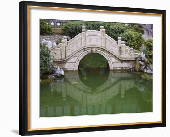 Old Stone Bridge in Shantang Street, Old Town of Suzhou, Jiangsu, China-Keren Su-Framed Photographic Print