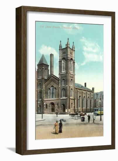 Old Stone Church, Cleveland-null-Framed Art Print