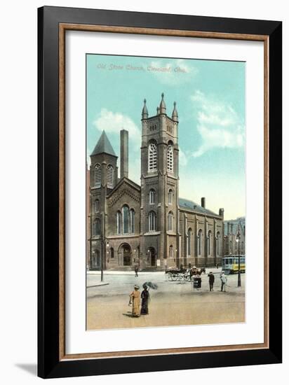 Old Stone Church, Cleveland-null-Framed Art Print