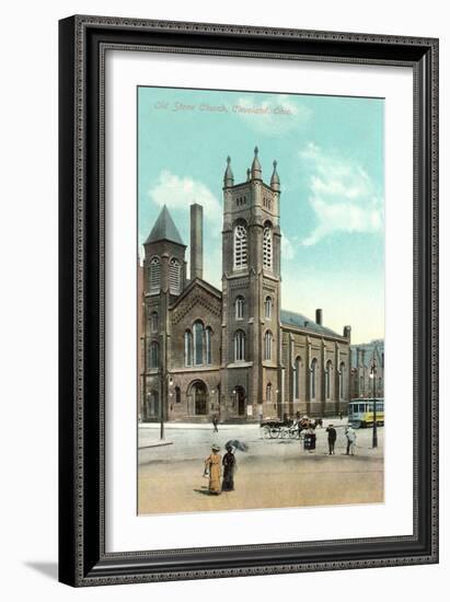 Old Stone Church, Cleveland-null-Framed Art Print