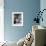 Old Stove inside Log Cabin Kitchen-null-Framed Photographic Print displayed on a wall