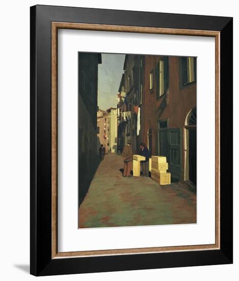 Old Street in Nice-Félix Vallotton-Framed Giclee Print