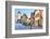 Old Street in Rothenburg Ob Der Tauber, Bavaria, Germany-Zoom-zoom-Framed Photographic Print