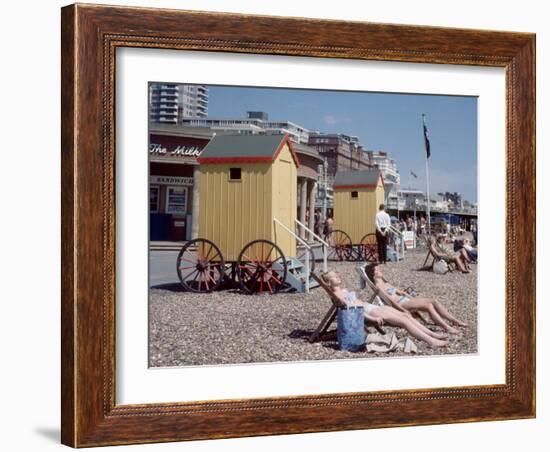 Old Style Bathing Suits in Brighton, 1968-Library-Framed Photographic Print