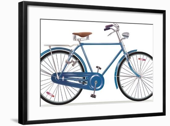 Old Style Retro Bicycle-Leks-Framed Art Print