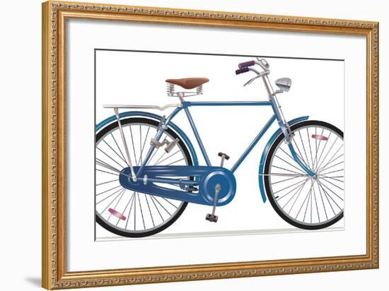 Old Style Retro Bicycle-Leks-Framed Art Print