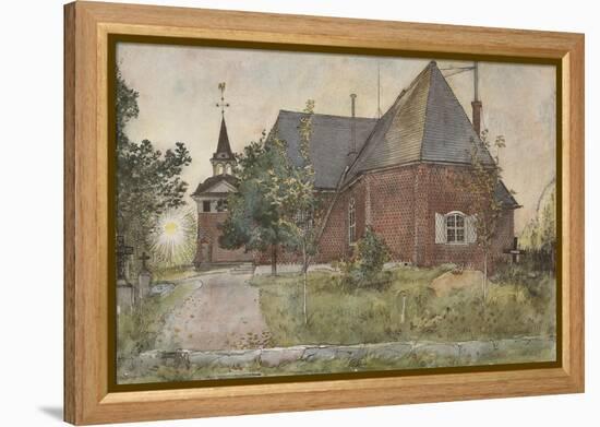 Old Sundborn Church, from 'A Home' series, c.1895-Carl Larsson-Framed Premier Image Canvas