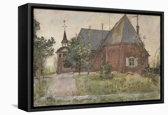 Old Sundborn Church, from 'A Home' series, c.1895-Carl Larsson-Framed Premier Image Canvas