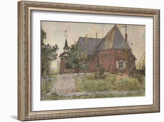 Old Sundborn Church, from 'A Home' series, c.1895-Carl Larsson-Framed Giclee Print