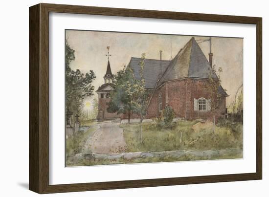 Old Sundborn Church, from 'A Home' series, c.1895-Carl Larsson-Framed Giclee Print